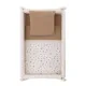 Minicuna Tijera Madeira Senda Bege/Bco 55X87X74Cm