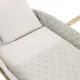 Moises Palma Acolchado + Pata Madeira Natural Tender Mint 39X80X61Cm