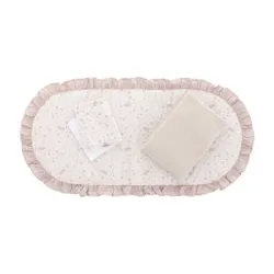 Pack Colcha Capazo Abete Bege 35X75X1Cm