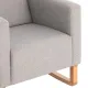 Sofá de Amamentação Liso E Cinza 70X70X104Cm