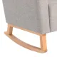Sofá de Amamentação Liso E Cinza 70X70X104Cm