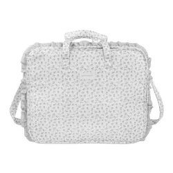 Mala Little Bloom Flor Cinza