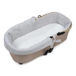 Capa de Berço Dupla +Sab. Berço Little Bloom Vichy Cinza