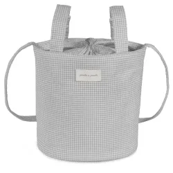 Bolsa Bucket Little Bloom Vichy Cinza