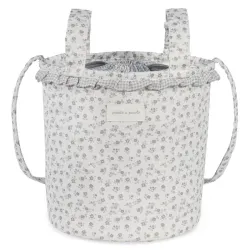 Bolsa Bucket Little Bloom Flor Cinza