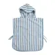 Poncho De Banho 1-3 Anos Me-Fat Stripe Jeans Blue