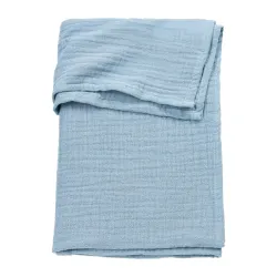 Sábana Minicuna/Moisés Muselina Lavada 75X100 Cm Me-Uni Jeans Blue