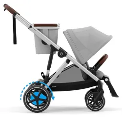 Cochecito Elétrico Cybex E-Gazelle Silver Stone Grey