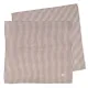 Conjunto/ 2 Muselinas 70x70 Cm Praline Vichy/listras Moka