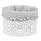 Cestito Home Little Bloom Flor Cinza