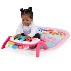 Manta atividades Baby Einstein 4 em 1 Kickin Tunes Medusa Rosa