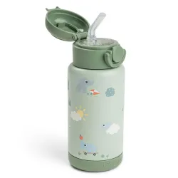 Botella Térmica com Canudo Playground Verde 340 ML