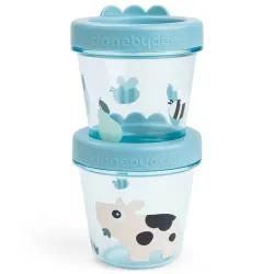 Contêineres Porta Alimentos 2-pack Tiny Farm Azul