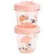Contêineres Porta Alimentos 2-pack Tiny Farm Rosa