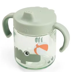 Vaso com Bico de Aprendizagem 2 Alças Playground Verde